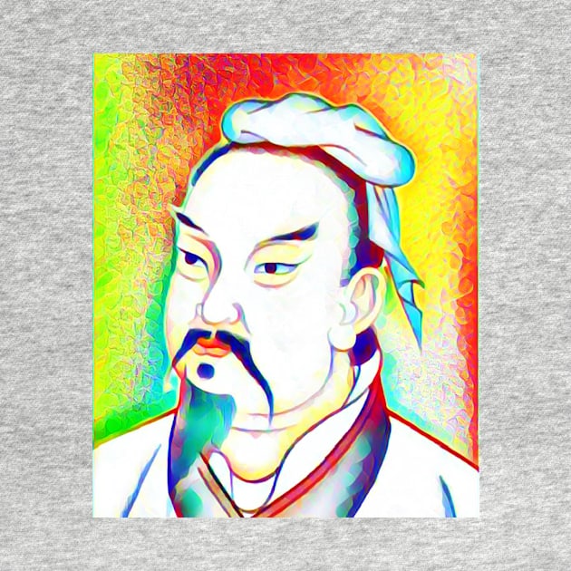 Sun Tzu Colourful Portrait | Sun Tzu Artwork 11 by JustLit